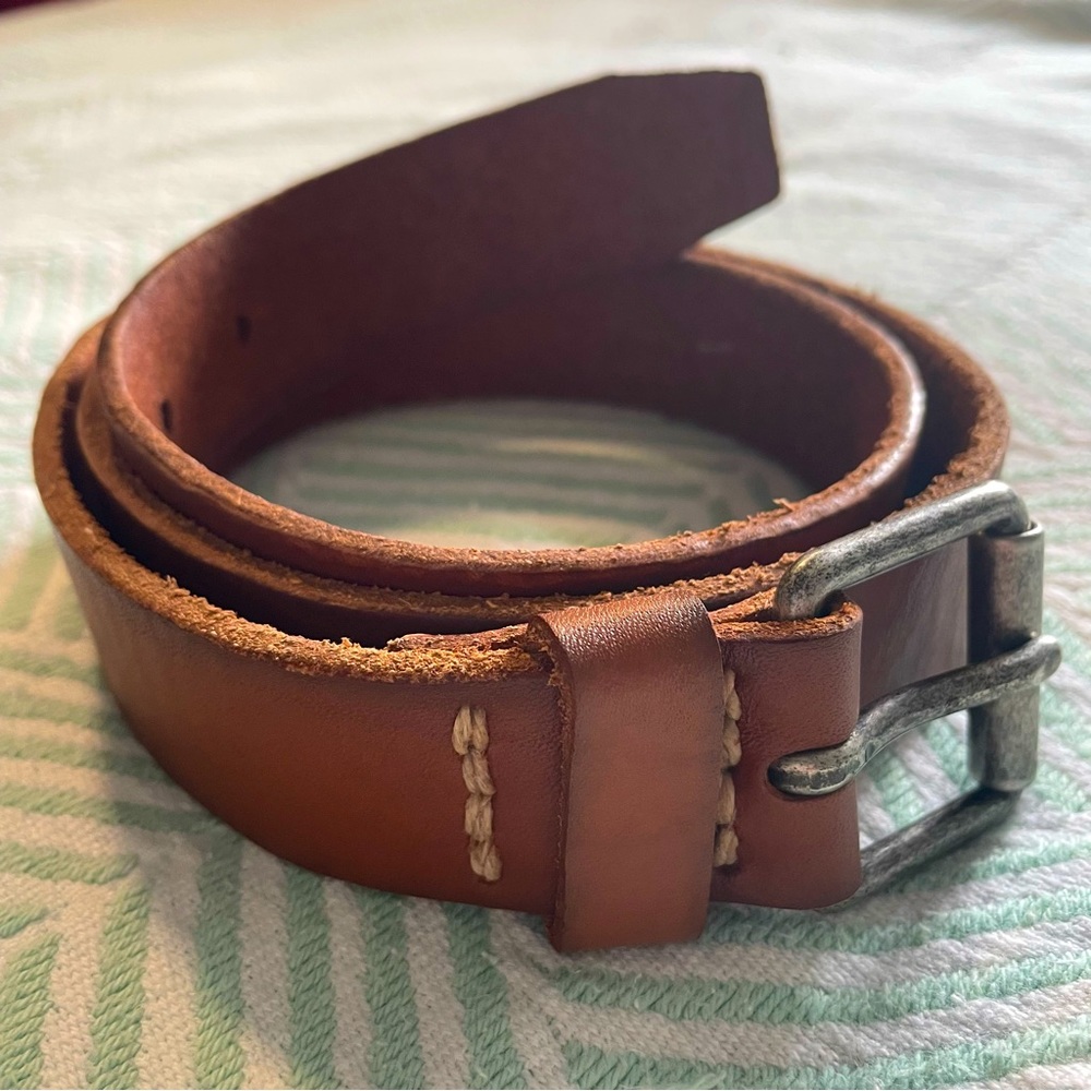 J. CREW Genuine Brown Leather Belt